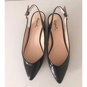 Black size 7 slingback heels  Qupid #pinup #work